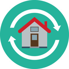 home icon button. real estate icons png. home symbol png. house icon vector png. landed property, landholdings, plot, apartment, land and buildings icon and logo design.