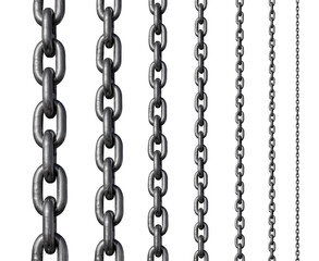 A set of metal chains