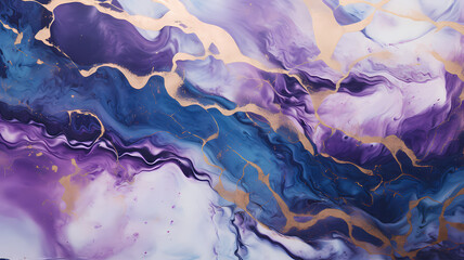 blue and purple abstract marble glossy smooth painting background or wallpaper