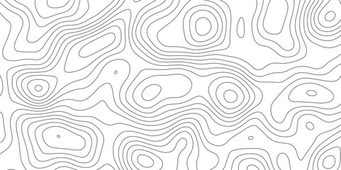 abstract pattern with lines. background of the topographic map. elevation contouring outline cartography texture. geographic abstract grid. futuristic wireframe landscape background - obrazy, fototapety, plakaty