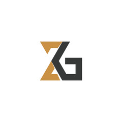 Fototapeta premium Alphabet letters Initials Monogram logo GZ, ZG, G and Z