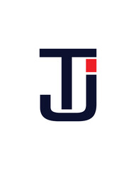 Minimal TJ logo. Icon of a JT letter on a luxury background. Logo idea based on the TJ monogram