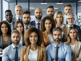 Obraz premium group of business people in the office