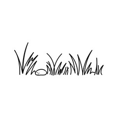 Hand drawn Grass doodle sketch