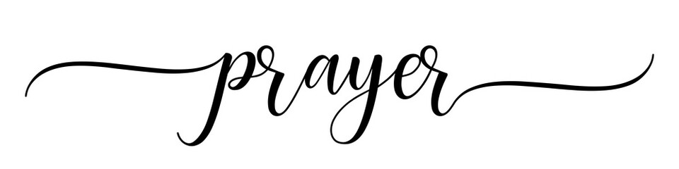 Preyar – Calligraphy brush text banner with transparent background.