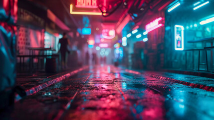 Cyberpunk Tokyo street, japanese nightlife, Generative AI