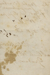 Scan of old damaged vintage paper 300 dpi