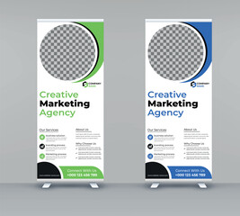 Corporate Roll up banner template design 
