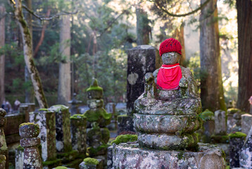Koyasan: 06 December 2023 - View from Okunoin Cemetery in Koyasan, Japan. Koyasan located in the...
