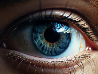 Close up of a cinematic eye