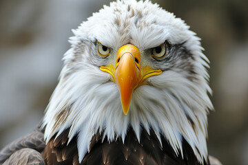 Obraz premium Close up of American Bald Eagle head