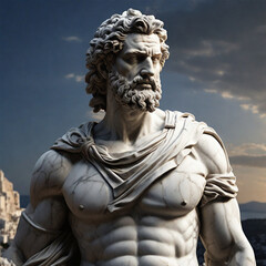 Fototapeta premium Greek Mythology-Sculpture- Generative AI 4K
