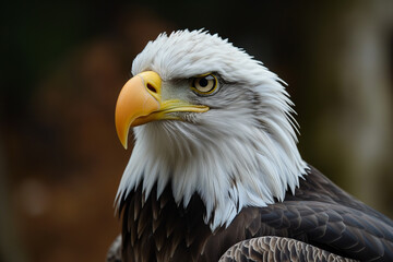 Obraz premium Portrait of a bald eagle