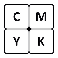 CMYK Color Icon