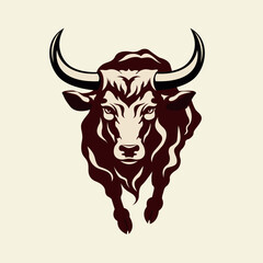Bull logo vector illustration