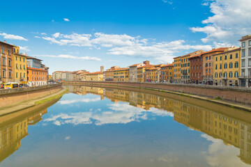 Morning Symphony by the Arno: Pisa's Riverside Elegance