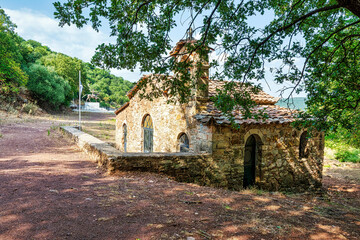 Obraz premium Byzantine church of Agios Stefanos in Ramovouni, Messinia