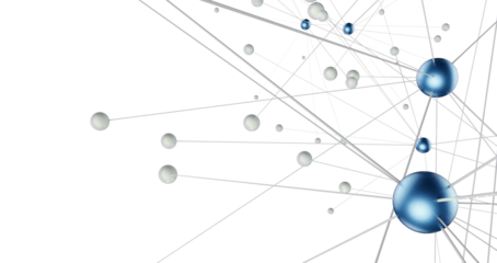 Abstract plexus blue geometry background. Digital technology network connection concept. 3D rendered illustration