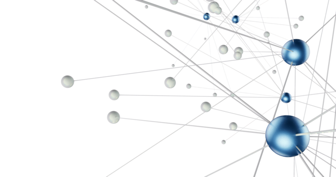 Abstract plexus blue geometry background. Digital technology network connection concept. 3D rendered illustration