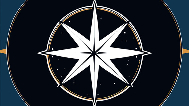 Nautical compass rose vektor icon illustation