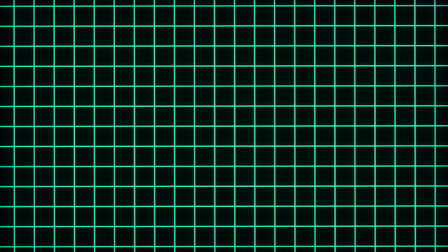 a grid background in green