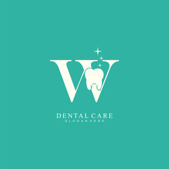 Dental logo design vector dental care clinic logo template