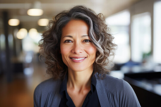 Asian Female Psychologist: 40-Year-Old, Welcoming Aura, Long Black Hair