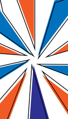 Vertical Comic Book Action Layout Background With powerful comics like page layout background with  dynamic action speed effects radial 