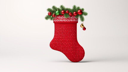 Christmas stocking mockup