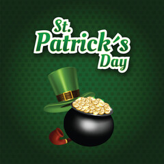 Vector Realistic st. patrick's day concept