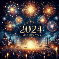 happy new year 2024 celebration