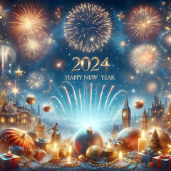 happy new year 2024 celebration