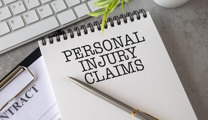 Word writing text Personal Injury Claims. Business concept for being hurt or injured inside work