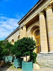 Versailles, September 2023 - Visit the magnificent Palace of Versailles. Home of kings built by the Sun King Louis XIV View of the garden