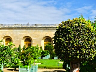 Versailles, September 2023 - Visit the magnificent Palace of Versailles. Home of kings built by the Sun King Louis XIV View of the garden