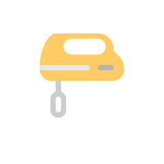 Egg Mixer Household appliances . Living room furniture. Flat icon vector illustration. Editable stroke
