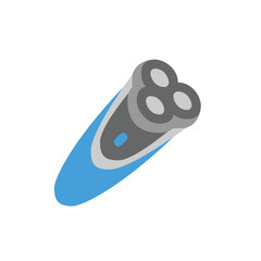 Trimmer and Saver Flat icon vector illustration. Editable stroke
