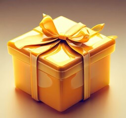 golden gift box