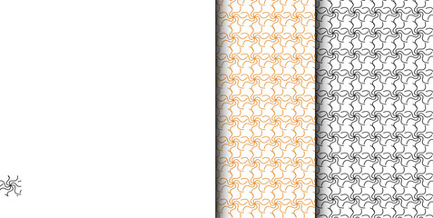 Vector seamless unique pattern design for fabrics, papers 