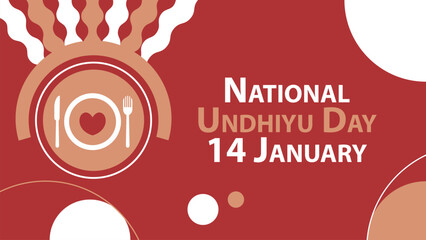 National Undhiyu Day vector banner design. Happy National Undhiyu Day modern minimal graphic poster illustration.