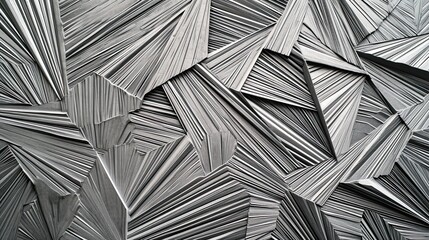 Abstract triangular pattern and texture in gray