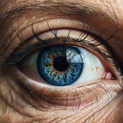 Close up of a blue eye.