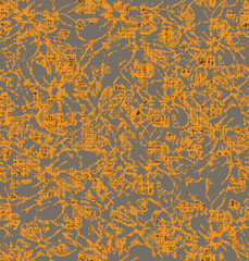 Obraz premium Abstract botanical Floral brush strokes seamless pattern design for fashion textiles, graphics, backgrounds and crafts linen texture leaves silhouettes Chic rustic interior stylish pattern all over 
