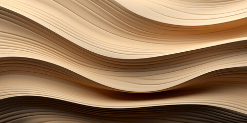modern artistic creative background with wood carving effect,close-up,soft lines,rich beige color...