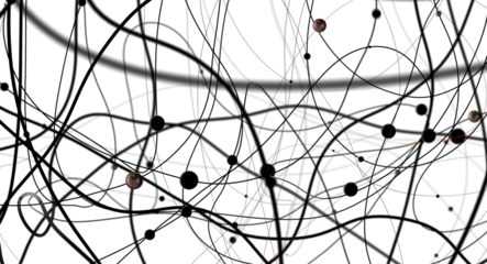 Abstract futuristic - technology with polygonal shapes on dark blue background.