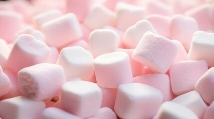 Fototapeta na wymiar a pile of pink and white marshmallows sitting on top of a pile of white and pink marshmallows.