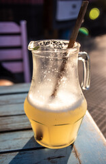 Ice cold lemonade in a Buenos Aires Cafe