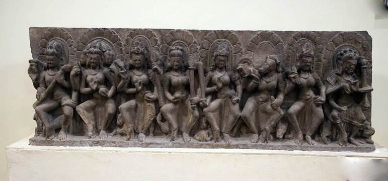 frieze o Hindu gods and goddesses f