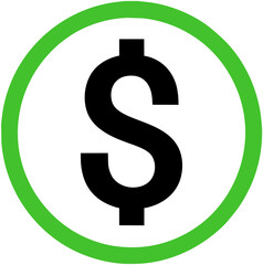 dollar sign icon	