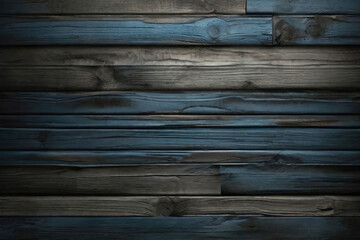 Obraz premium blue and white and grey gray and black and dark and dirty wood wall wooden plank board texture background 
